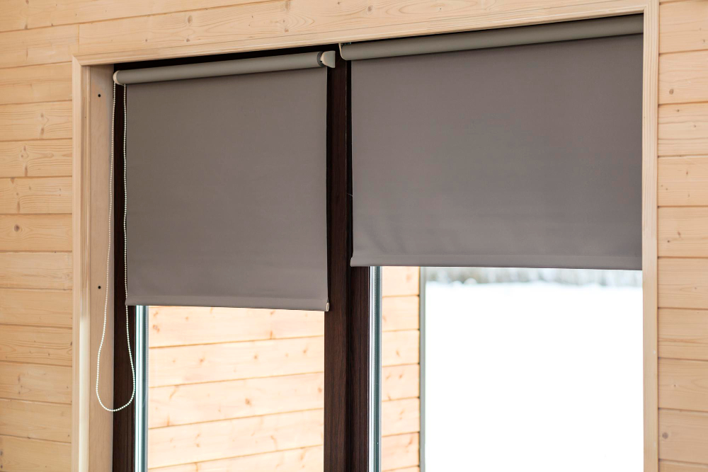 Fabric roller blackout window shades